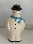 Anita Harris snowman figure signed in gold