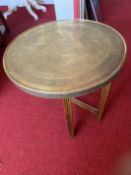 Kongo brass table top - made in England