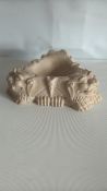 Carved guardian-lion ashtray