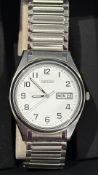 Seiko day/date wristwatch with the original box
