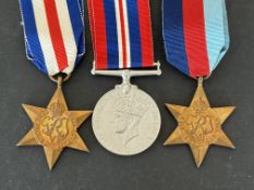 3 WWII medals