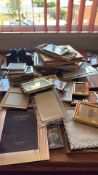 c.40 assorted photo frames, mixed materials
