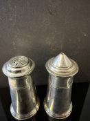 Silver salt & pepper, full Sheffield hallmarks Tot