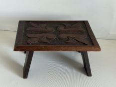 Carved wooden small table