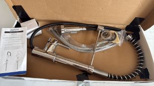 Plumbworld Chrome Pull-Out Kitchen Mixer Tap