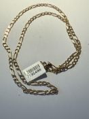 9ct Gold Figaro chain Length 24'' Weight 12g - new
