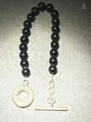 Tiffany & Co 925 silver & beaded bracelet