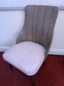 Retro style vinyl tub chair