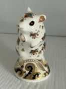 Royal crown derby gerbil gold stopper
