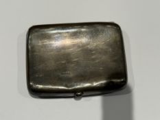 Silver cigarette case weight 65g Birmingham hallma