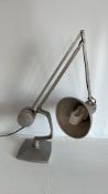 Mid-century industrial articulated metal desk lamp