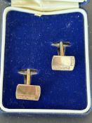 Gold plated on silver cufflinks