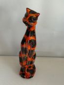 Anita Harris art deo cat Height 24 cm signed in go