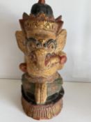 Wooden carved Ganesh religious elephant