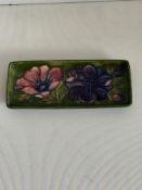 Moorcroft tray clematis pattern