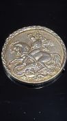 9ct George & the dragon coin Weight 6.2g
