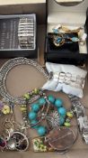 Collection of costume jewellery to include silver