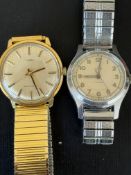 2 Timex gents mechanical vintage wristwatches