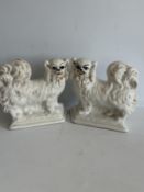 Pair of Victorian regd King Charles dog