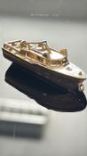 9ct Gold speedboat pendant/fob Weight 9.8g