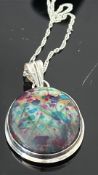 Silver chain & pendant