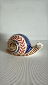 Royal Crown Derby Imari Snail Paperweight
