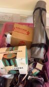 Mixed lot of vintage cameras and accessories