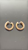 Pair of 9ct Gold earrings Weight 4g