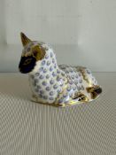 Royal crown derby lamb silver stopper