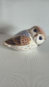 Royal Crown Derby bone china â€œOwlâ€ paperweight