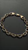9ct Gold bracelet Weight 5.5g