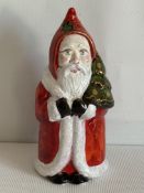 Anita Harris 1/1 snowman figure signed in gold