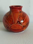 Anita Harris sunray vase signed in gold