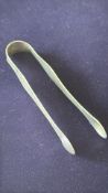 Silver etched Georgian tongs 1800