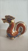 Royal Crown Derby Imari Dragon Paperweight