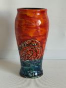 Anita Harris hermit crab vase signed in gold