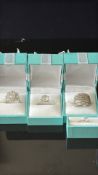 4x Silver rings