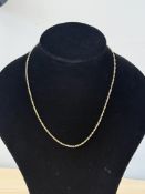 14ct Gold necklace 1.3g