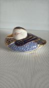 Royal Crown Derby bone china â€œMandarin Duckâ€ paperweight