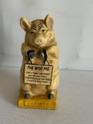 Cast iron The wise pig money box