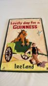 Cast iron sign Lovely day for a Guinness Ireland