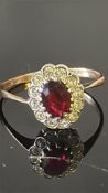 9ct Gold dress ring Weight 2g Size Q