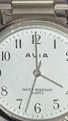 Avia stainless-steel quartz wristwatch