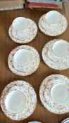 Six Royal Crown Derby bone china tea trios, c.1934