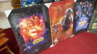 Trio of Star Wars canvas wall art prints