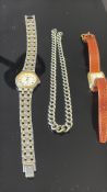 2 Ladies wristwatches together with a white metal