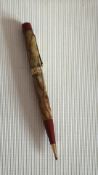Gold plated waterman tortoise shell pencil