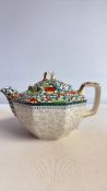 Royal Doulton early 20th-century floral chintz bone china teapot