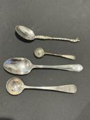 4x Silver spoons