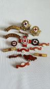 Bag of red cross badges